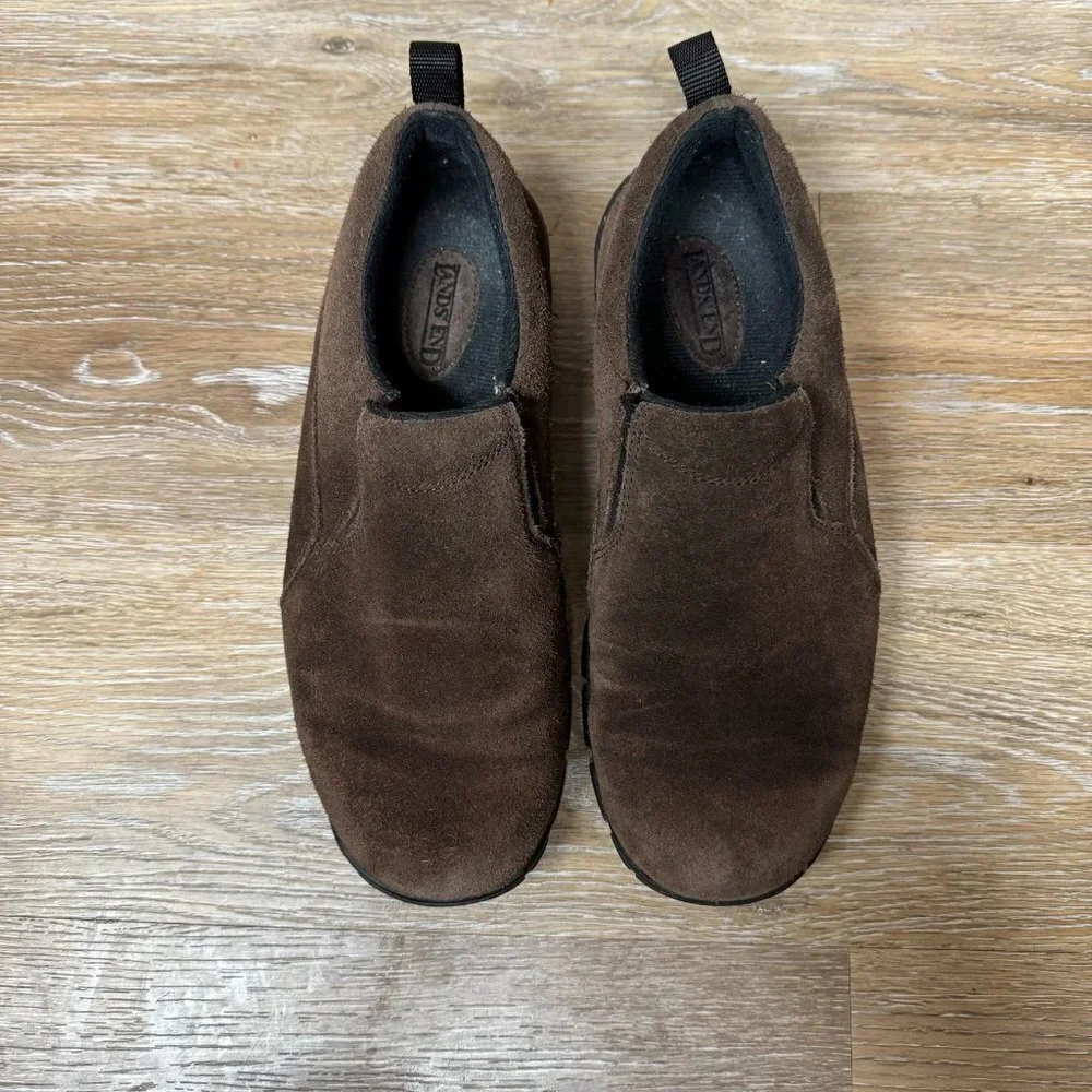 Lands End Brown Suede Slip On Women's Size 7M